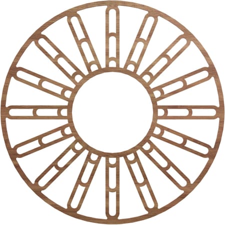 Ekena Millwork Hale Wood Fretwork Pierced Ceiling Medallion, Walnut, 38"OD x 13 3/4"ID x 1/4"T CMWP38X38X0250HHWA